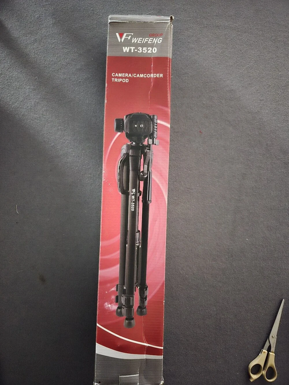 WT-3520 Black Camera & Camcorder Tripod - Portable Stabilized Support